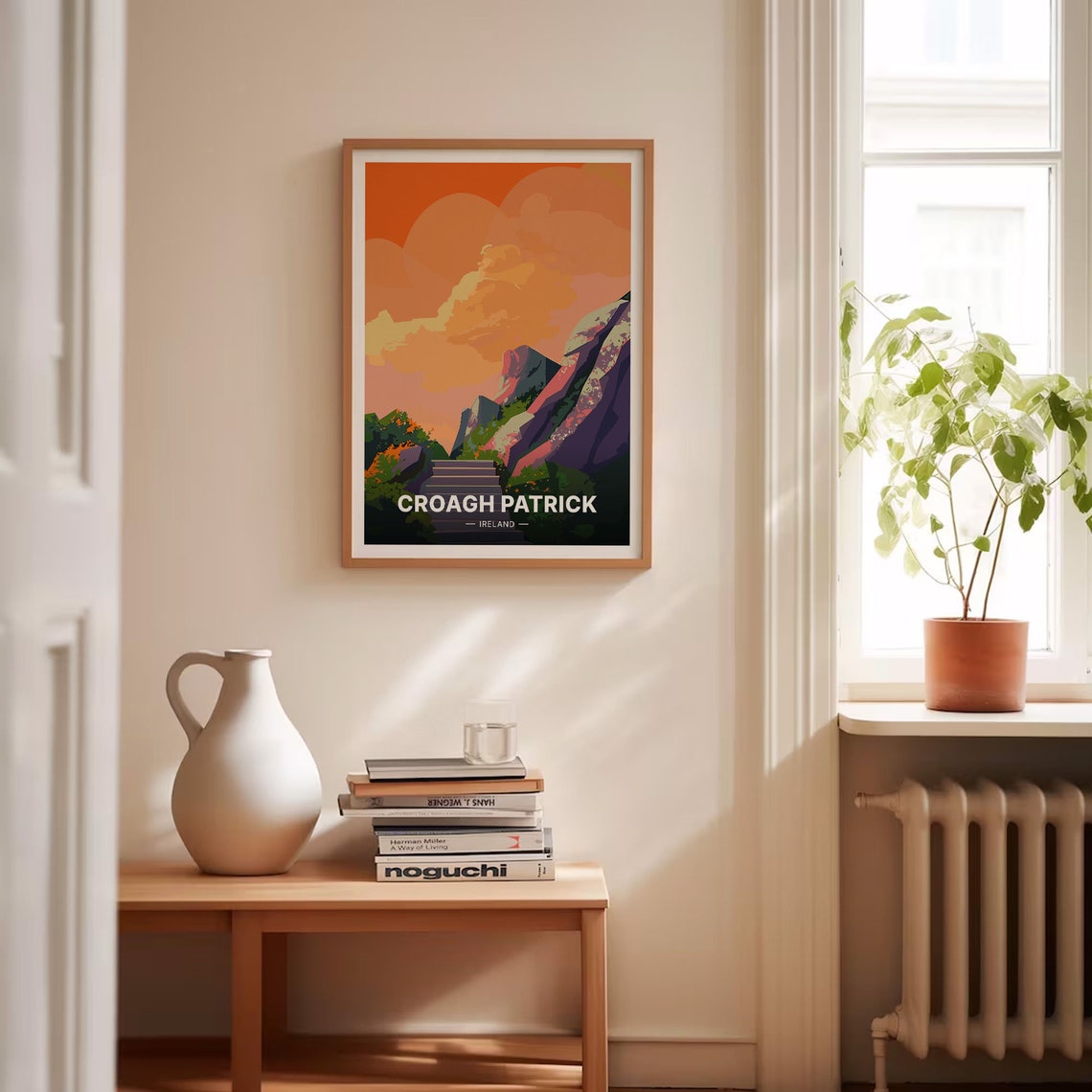 Croagh Patrick Ireland Holy Mountain Pilgrim Path Sunset Travel Poster - Image 4