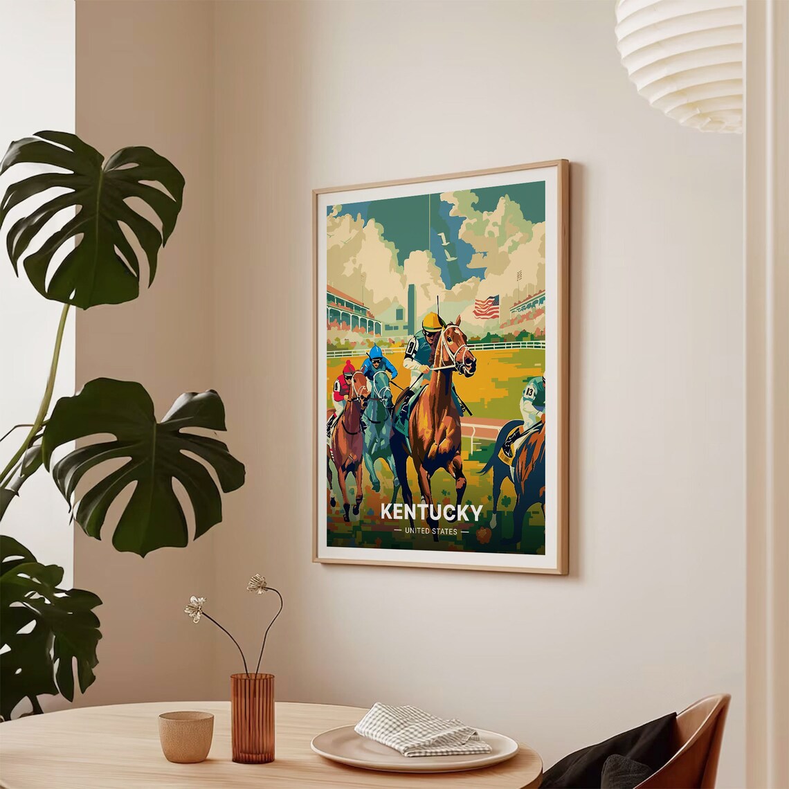 Kentucky Derby Mid-Century Modern Travel Poster - Image 2