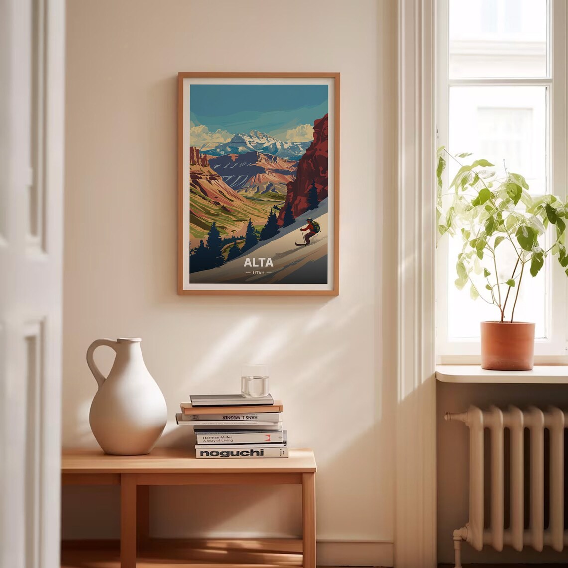 Alta Utah Ski Poster, Rocky Mountains Travel Poster - Image 4