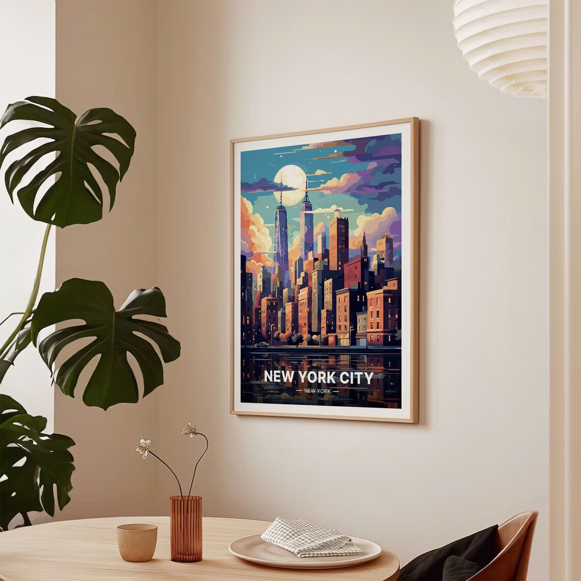 New York City Skyline Poster, Urban Travel Art Print - Image 2