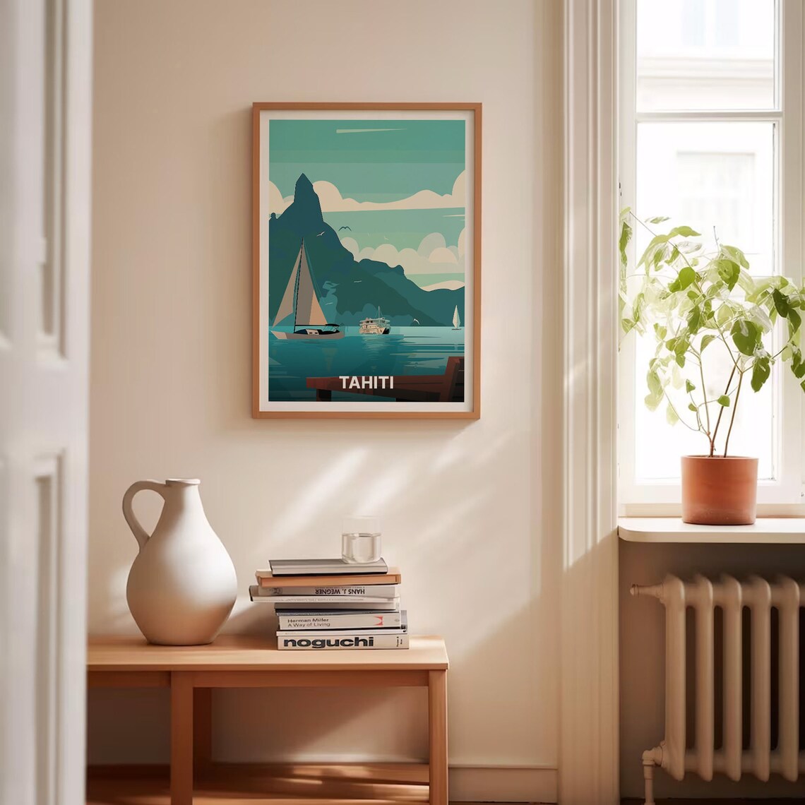 Tahiti Travel Poster, French Polynesia Minimalist Art - Image 4
