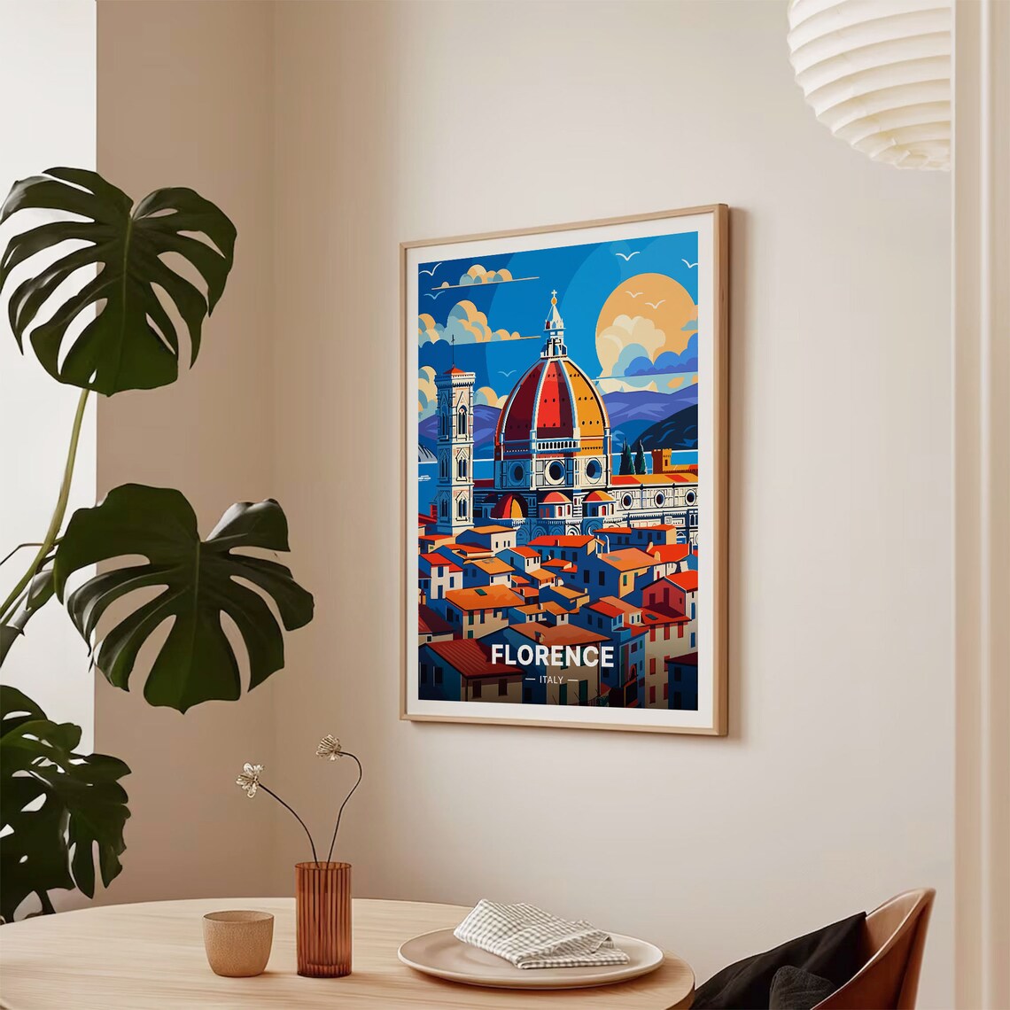 Florence Italy Travel Poster, Cityscape Decor - Image 2
