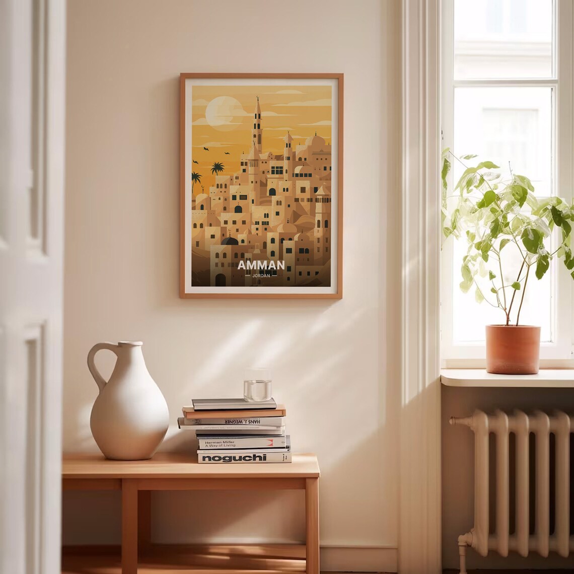 Amman Jordan Cityscape Travel Poster, Home Decor - Image 4