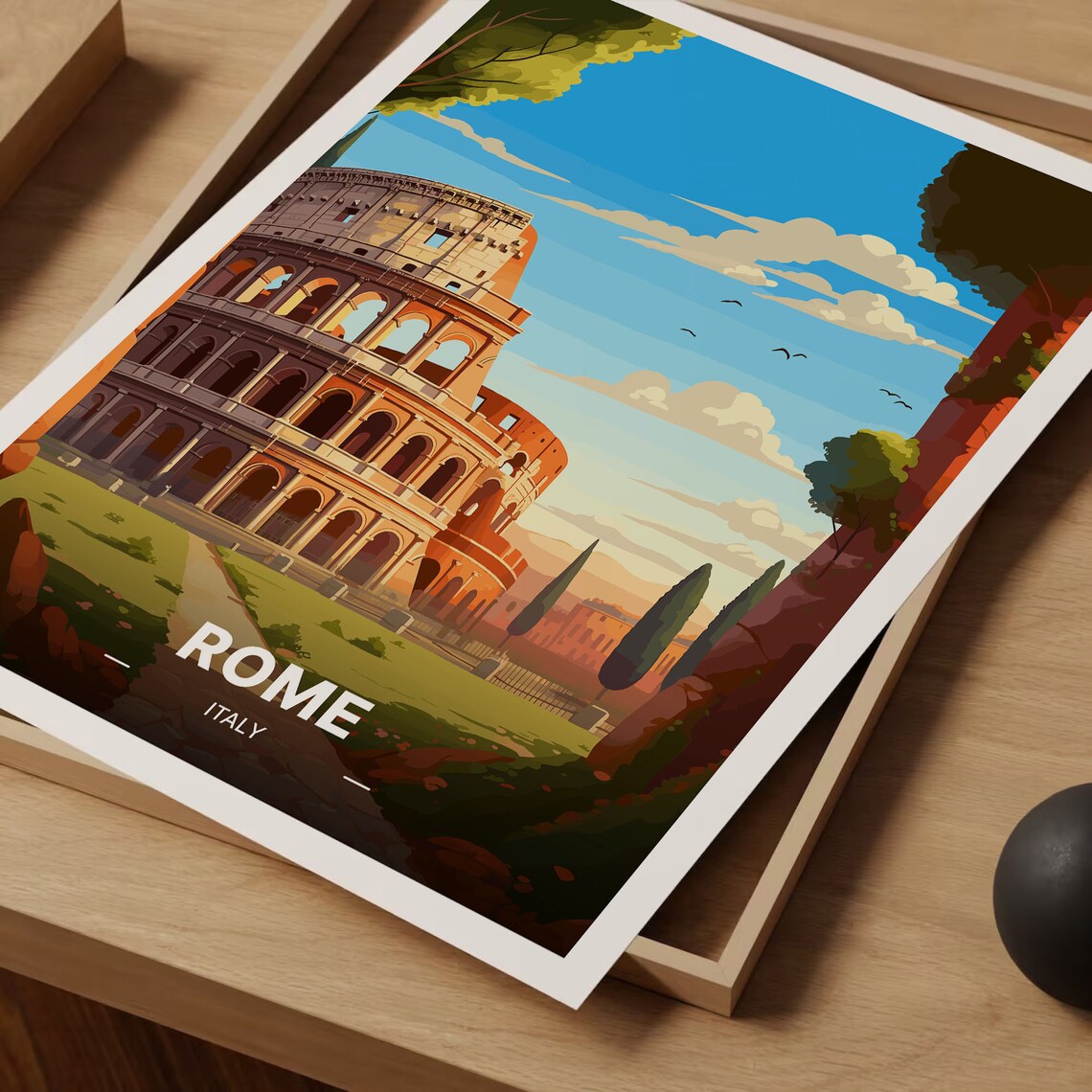 Rome Italy Vintage Travel Poster, Destination Print - Image 3