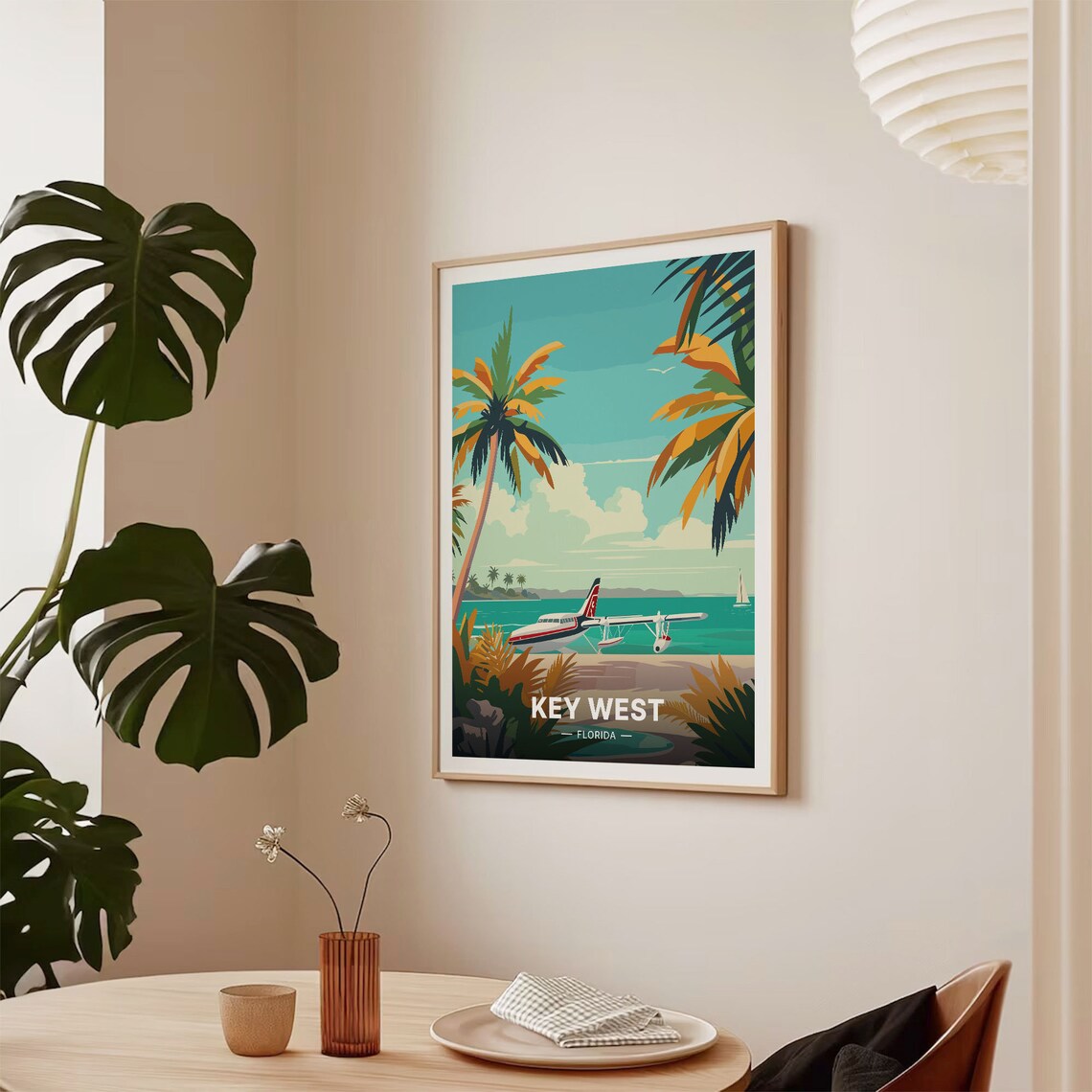 Key West Florida Keys Travel Poster, Home Decor - Image 2