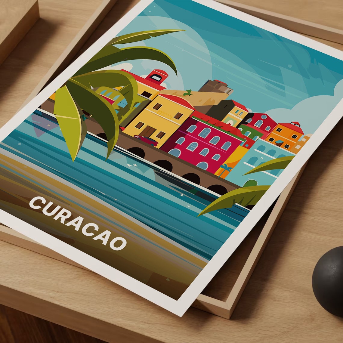Curacao Travel Poster Tropical Destination Wall Art Home Decor Office Decor Gift For Travelers C20 1651 - Image 3