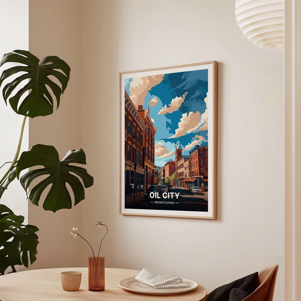 Oil City Pennsylvania Brick Main Street Historic Downtown Poster - Image 2