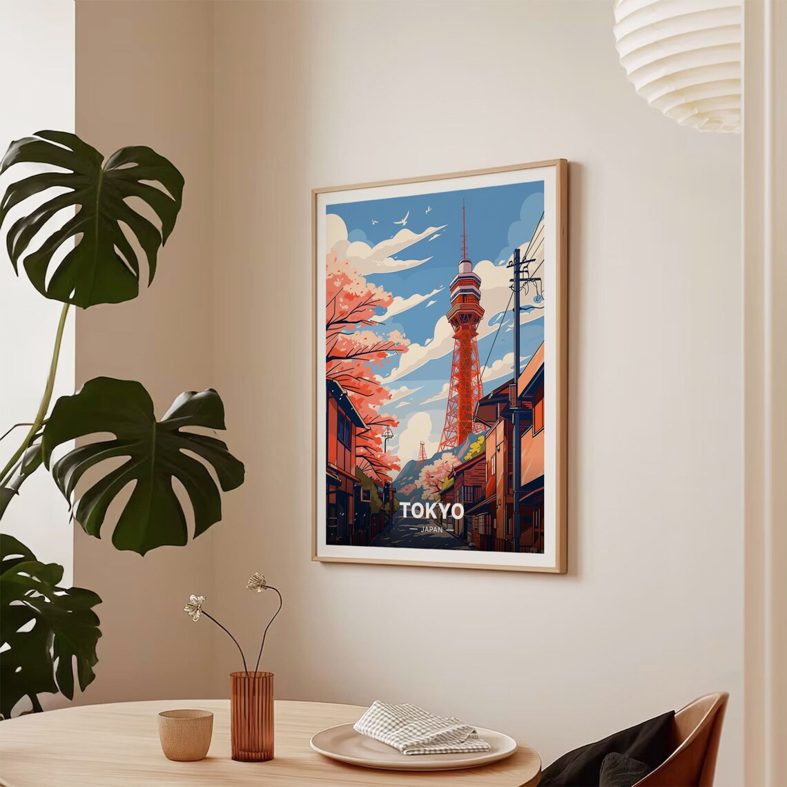 Tokyo Tower and Mount Fuji Travel Poster - Image 2