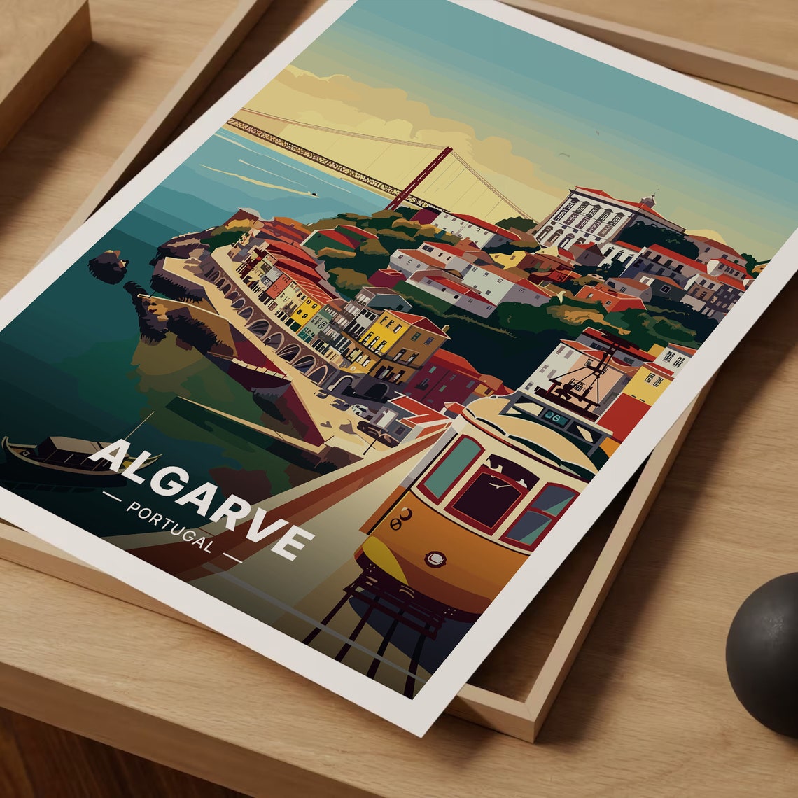 Algarve Portugal Poster Beach Travel Wall Art Coastal Decor Europe Destination Art Scenic Portugal Landscape C20 804 - Image 3