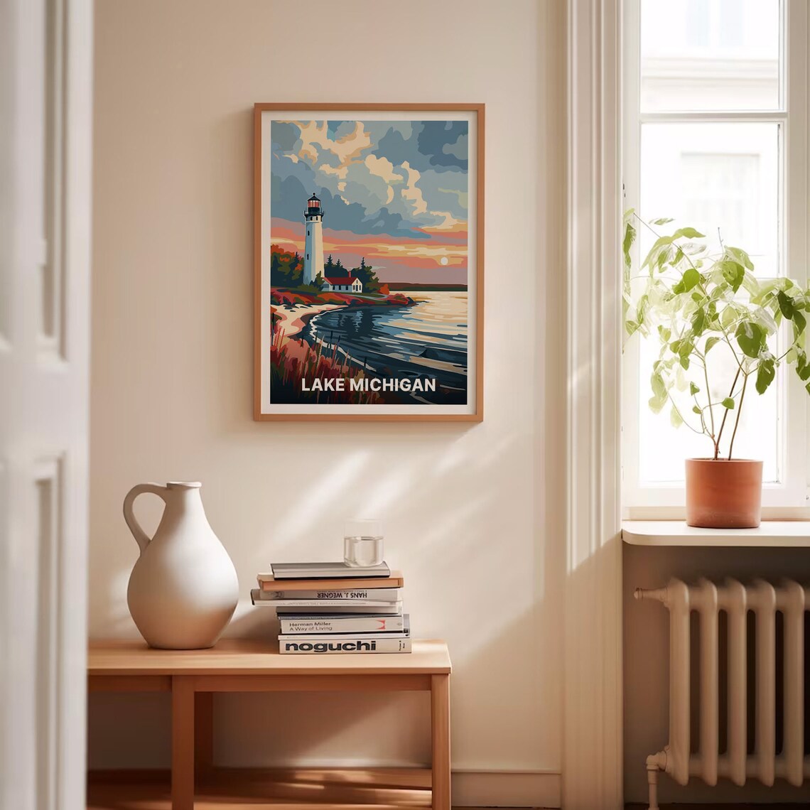 Lake Michigan Travel Poster, Scenic Wall Art Print - Image 4