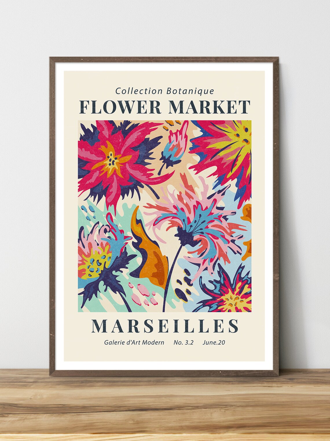 Flower Market Botanical Exhibition Poster Art Print - Image 3