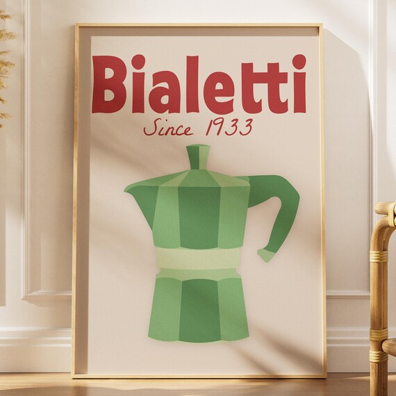 Buongiorno Bialetti Moka Pot Vintage Art Print