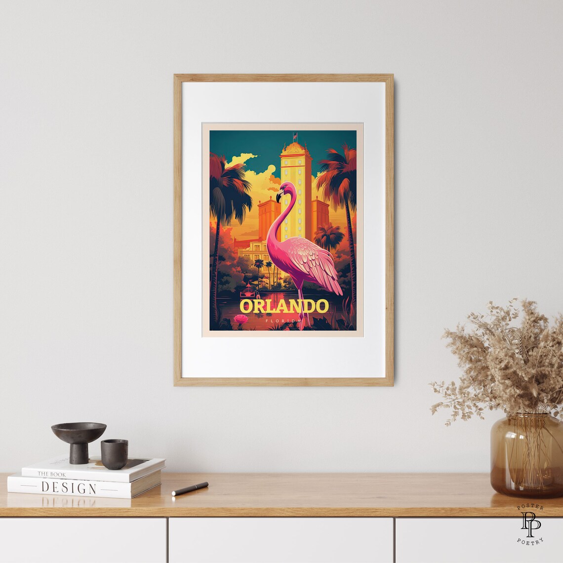 Orlando Travel Poster, Florida City Illustration - Image 3
