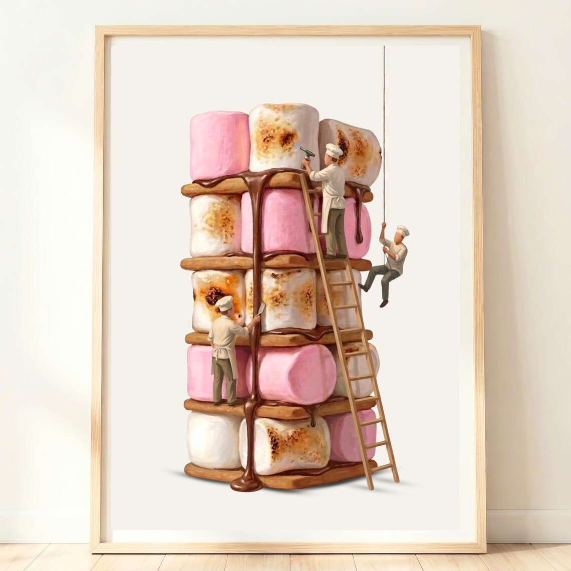Campfire Decor Smores, Cozy Kitchen Poster
