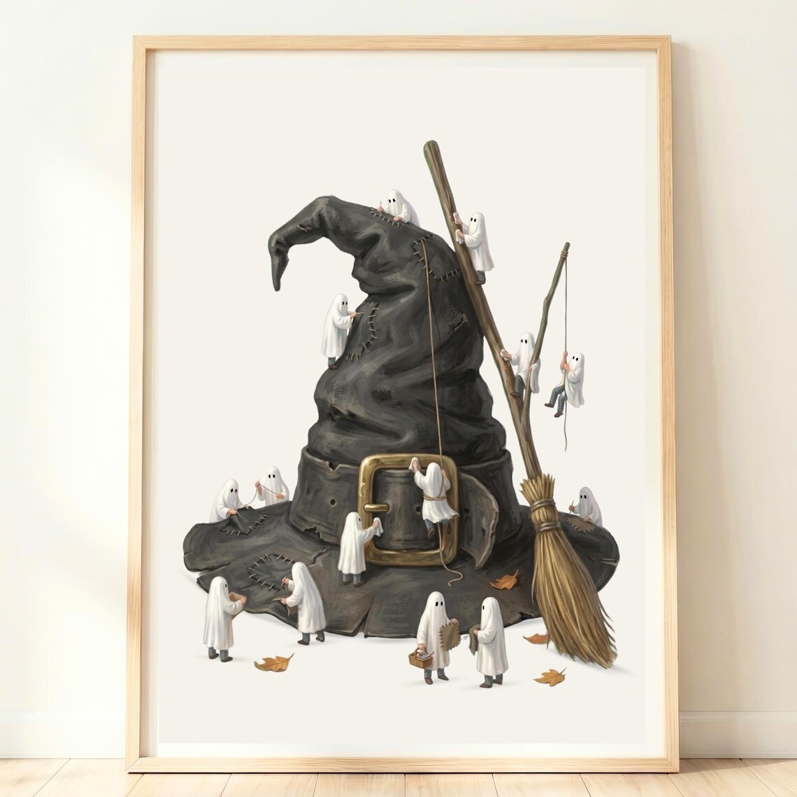 Witch Hat Art Print, Witchy Halloween Decor