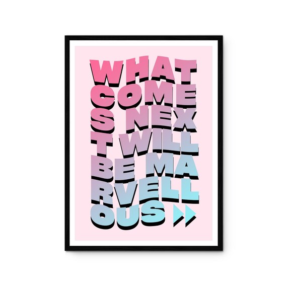 What Comes Next Will Be Marvellous Weve Lost Dancing Poster Fred Again Inspired Print Pink Butter Yellow Decor Indie Music Wall Art