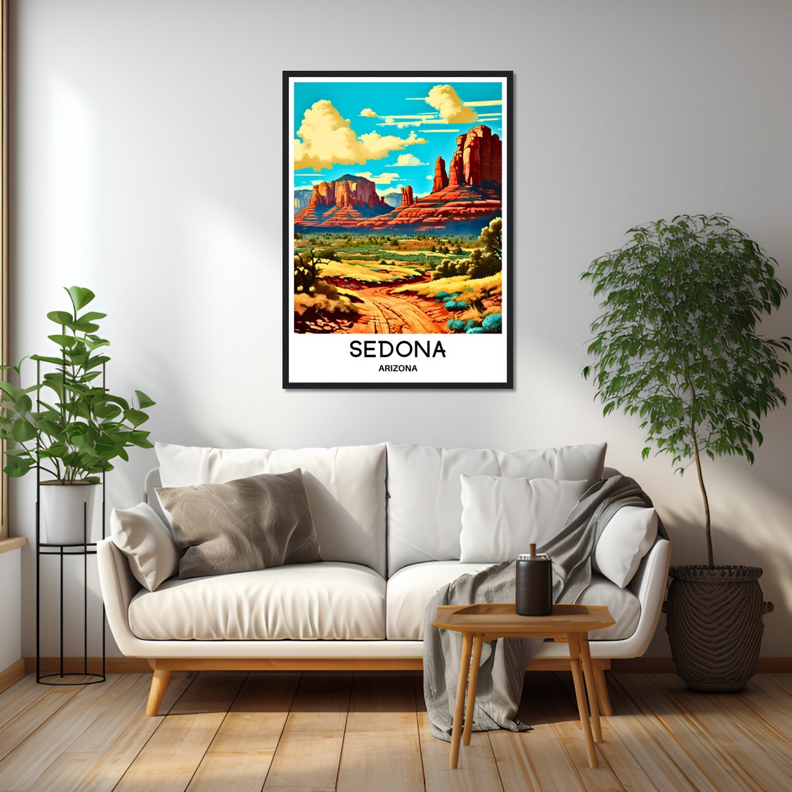 Sedona Travel Poster Sedona Travel Print Sedona Art Print Sedona Wall Art Sedona Travel Gift Sedona Arizona Print Sedona Lover Gift Arizona - Image 3