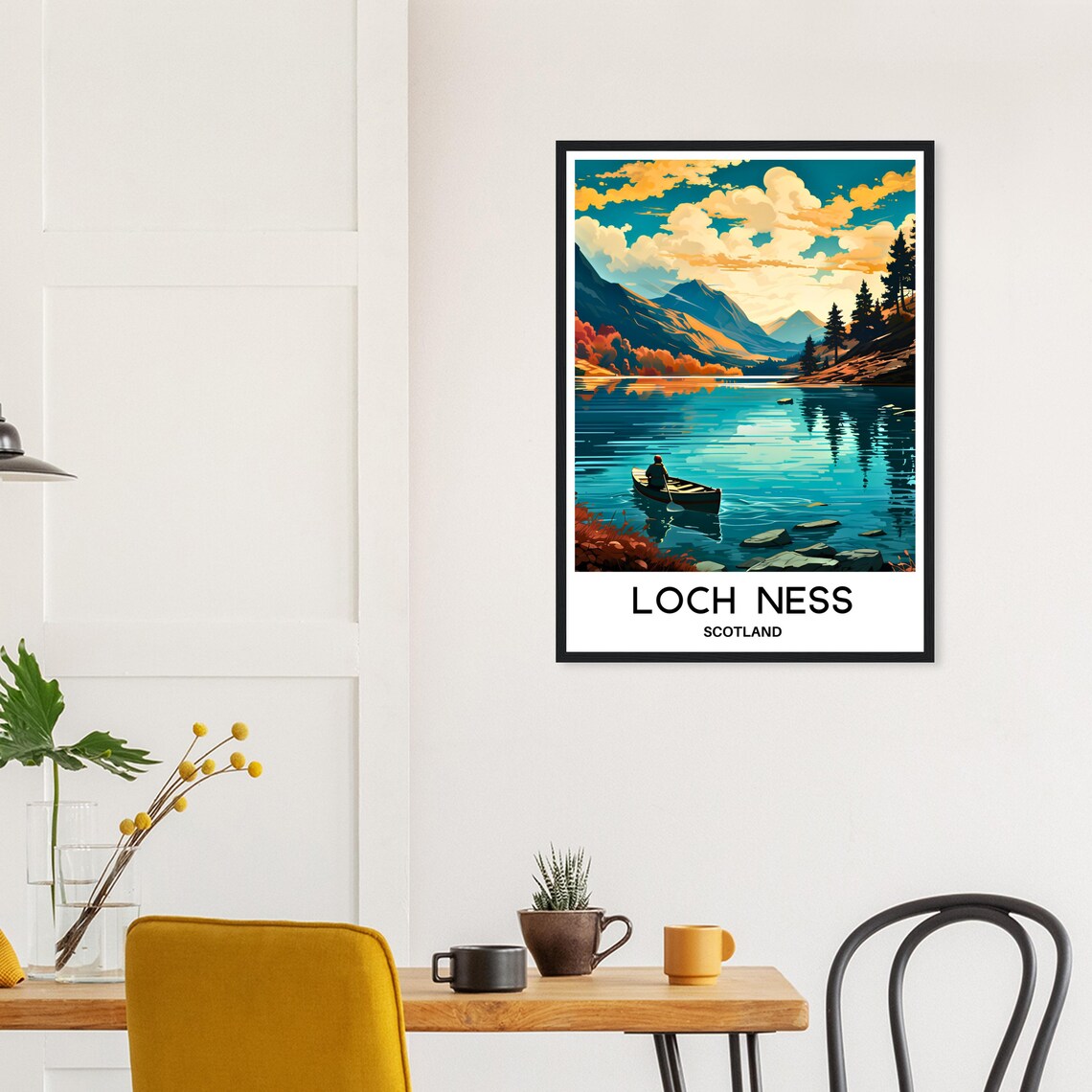 Loch Ness Travel Poster, Scotland Landscape Print - Image 2