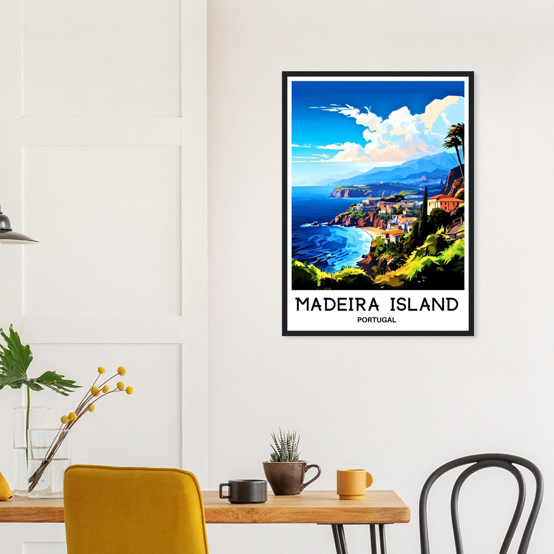 Madeira Travel Poster Madeira Travel Print Madeira Island Print Madeira Lover Gift Madeira Wall Art Madeira Painting Madeira Portugal Print - Image 3