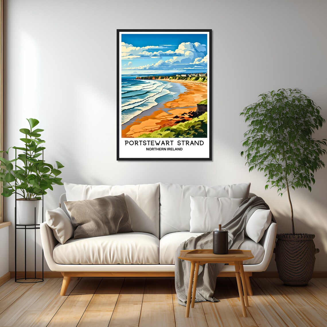 Portstewart Strand Northern Ireland Golden Beach Travel Poster - Image 2