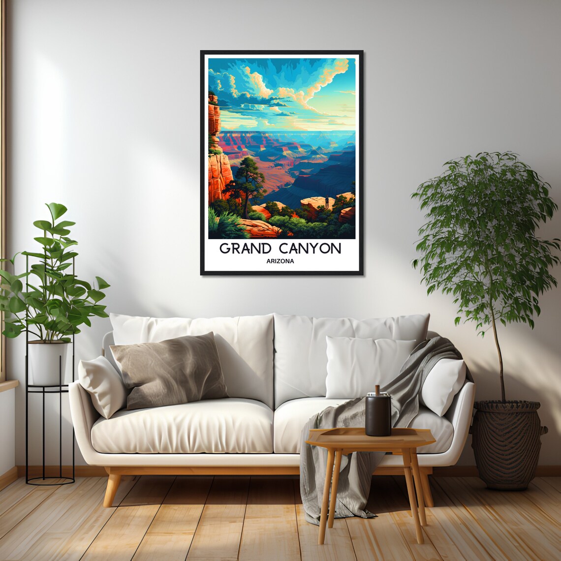 Grand Canyon Arizona Desert Vista National Park Travel Poster - Image 2