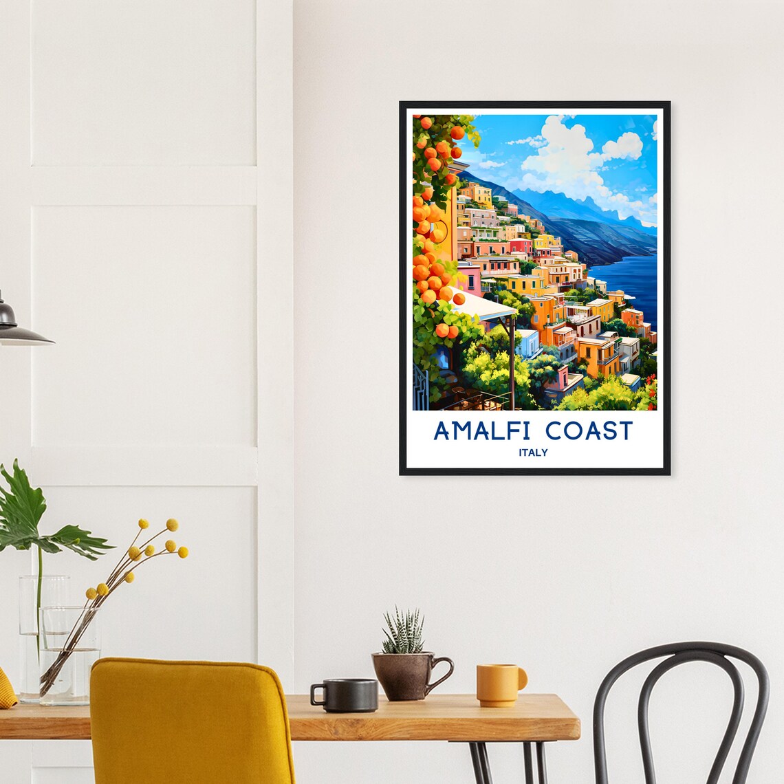 Amalfi Coast Italy Wall Decor Travel Poster - Image 3
