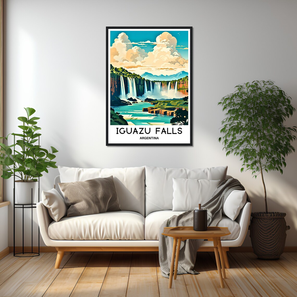 Iguazu Falls Argentina Waterfall Cascades Jungle Travel Art Poster - Image 2