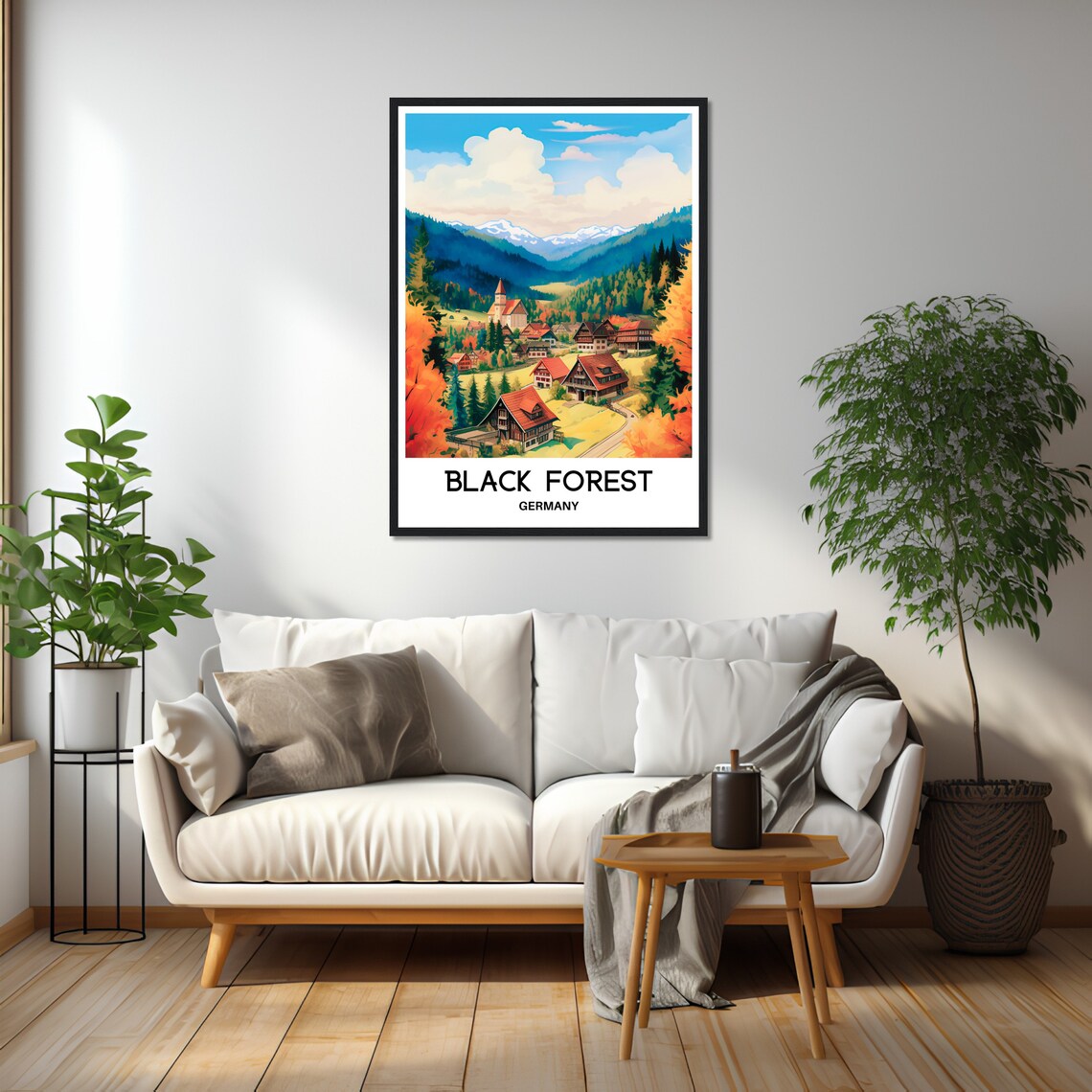 Black Forest Watercolor Travel Poster, Germany - Image 2