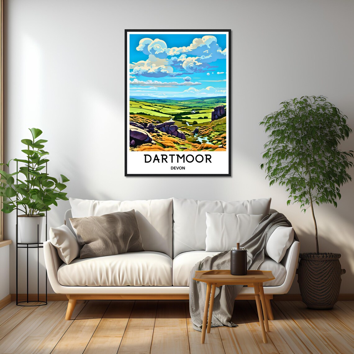 Dartmoor Devon England Granite Tors Wild Moorland Travel Poster - Image 2