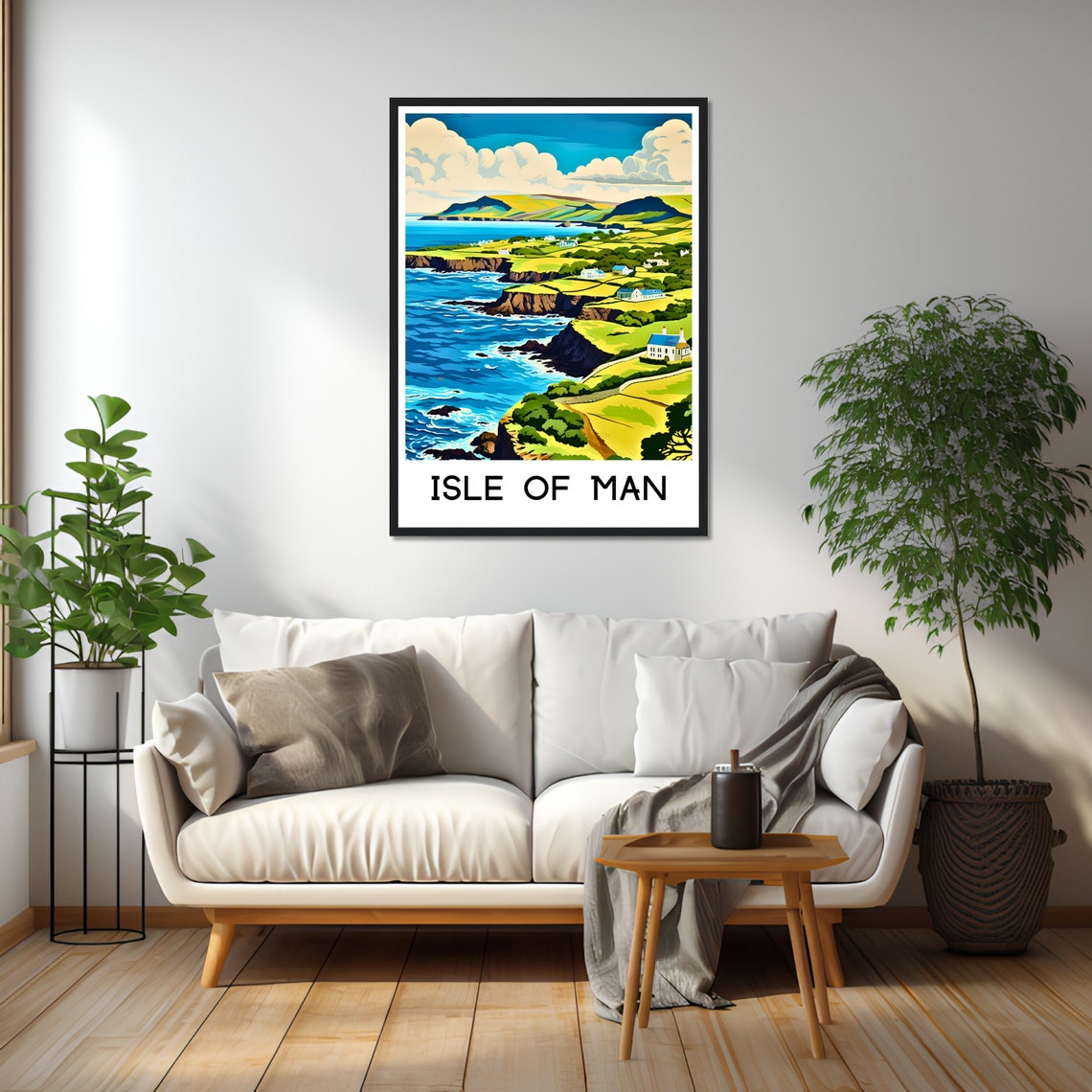 Isle Of Man Travel Print Isle Of Man Poster British Isles Print Isle Of Man Lover Gift Wall Hanging Art Home Decor Isle Of Man Illustration - Image 2