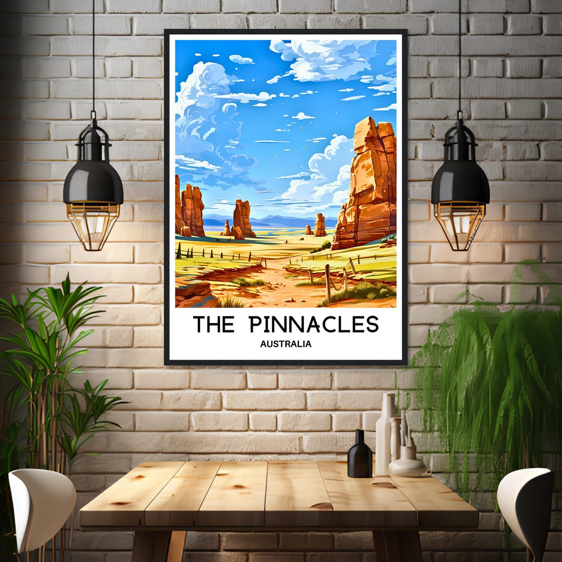 The Pinnacles Australia Desert Limestone Formations Outback Poster - Image 3