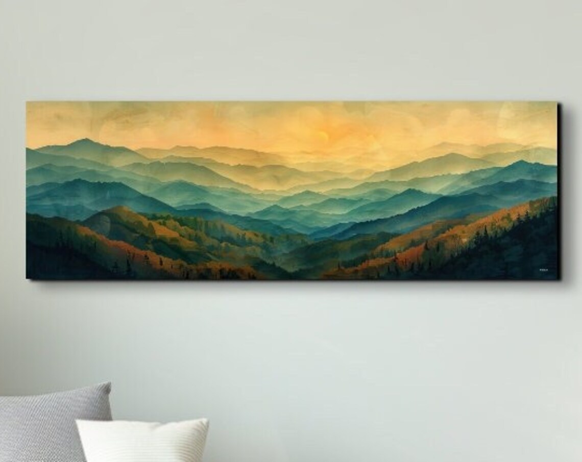 Smokey Mountain Mid-Century Modern Panorama