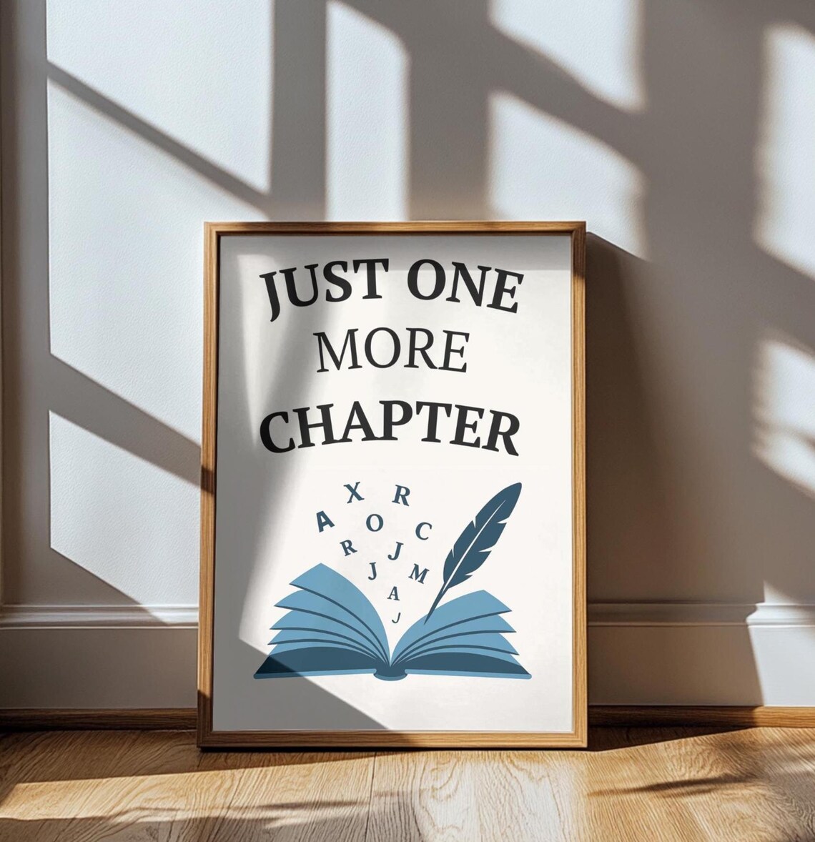 Just One More Chapter - Cozy Bookish Art Print - Image 4