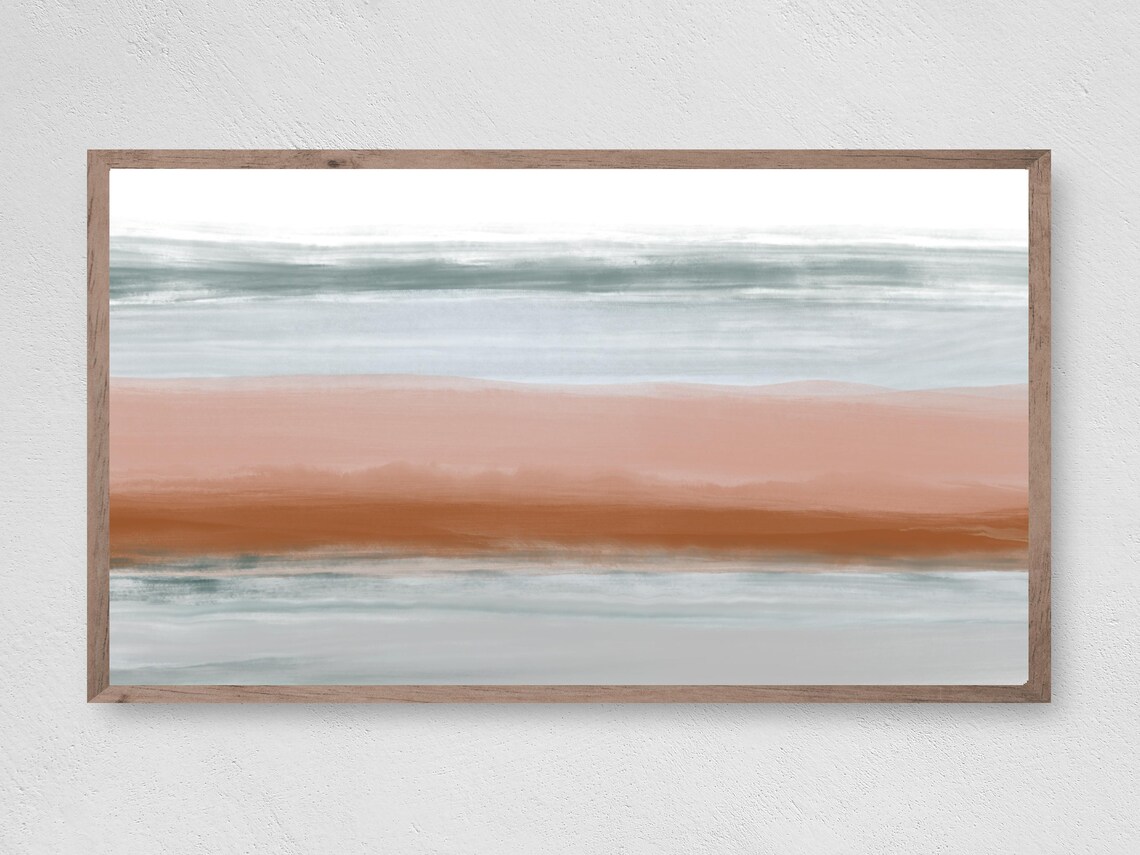 Modern Abstract Reflection Art Print for Frame TV