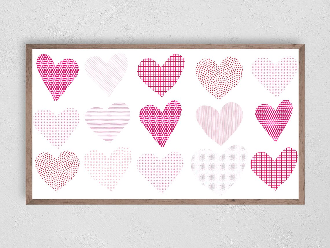 Valentines Day Heart Art, Valentine Decor Poster