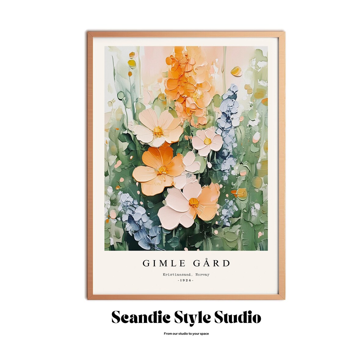 Floral Garden Painting, Boho Flower Market Poster - Image 3