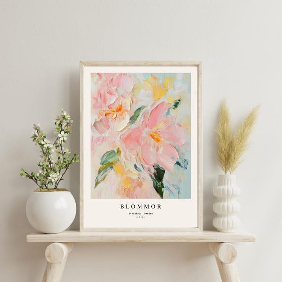 Flower Market Stockholm Botanical Art Print