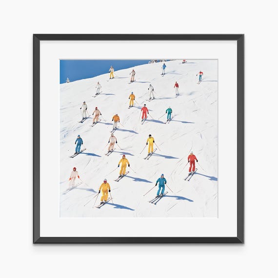 Ski Resort Art Photography Prints Winter Sports Poster Wall Fine Print Museum Quality