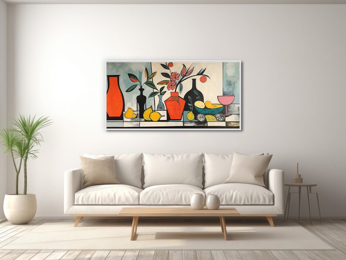 Mid-Century Botanical Still Life, Palm Springs Boho Art Print - Image 3