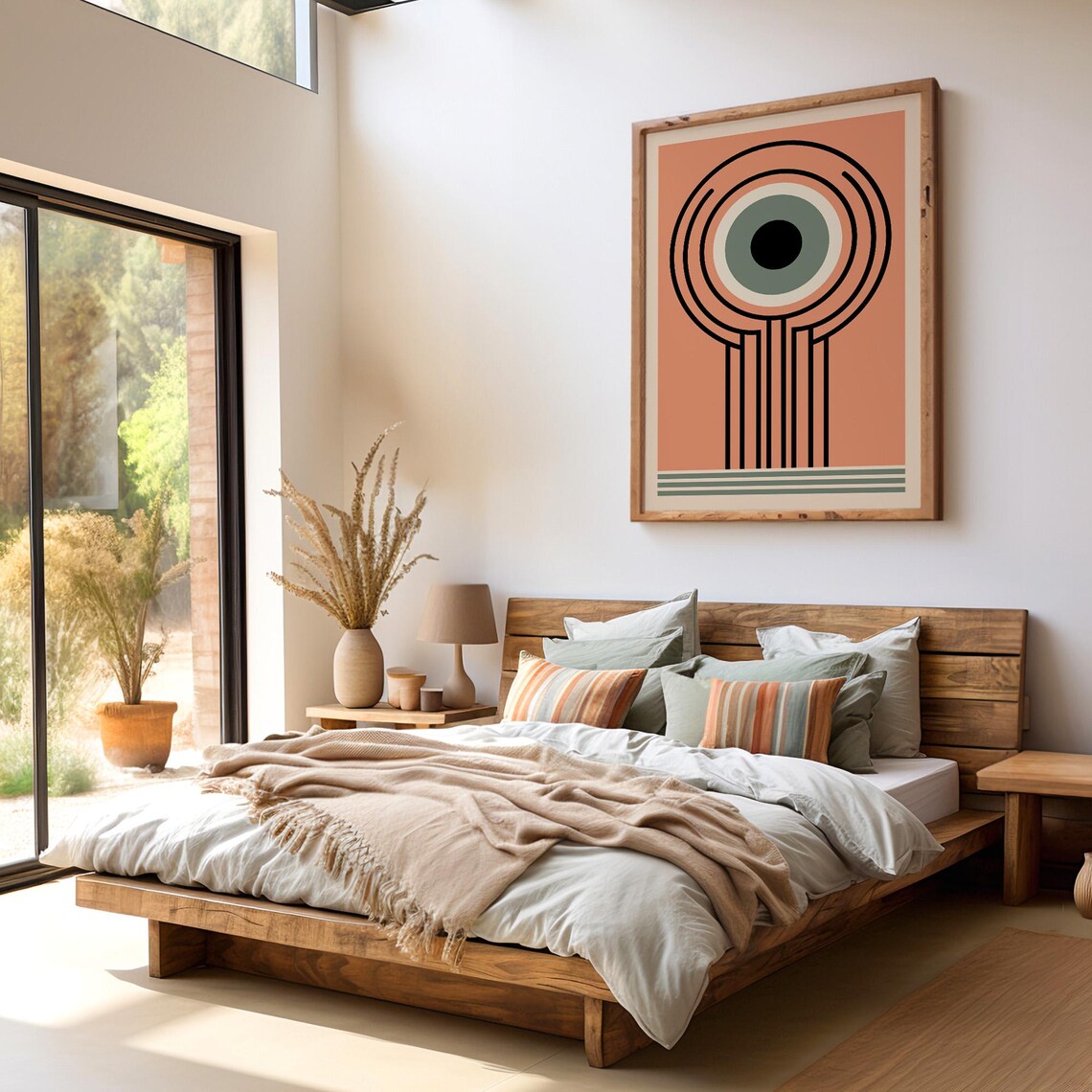 Mid Century Modern Abstract Poster, Minimalist Art - Image 4