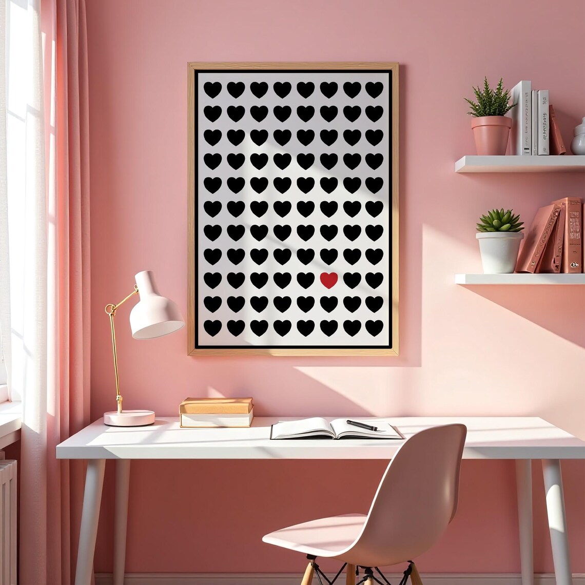 Valentine's Day Love Theme Art Print, Home Decor