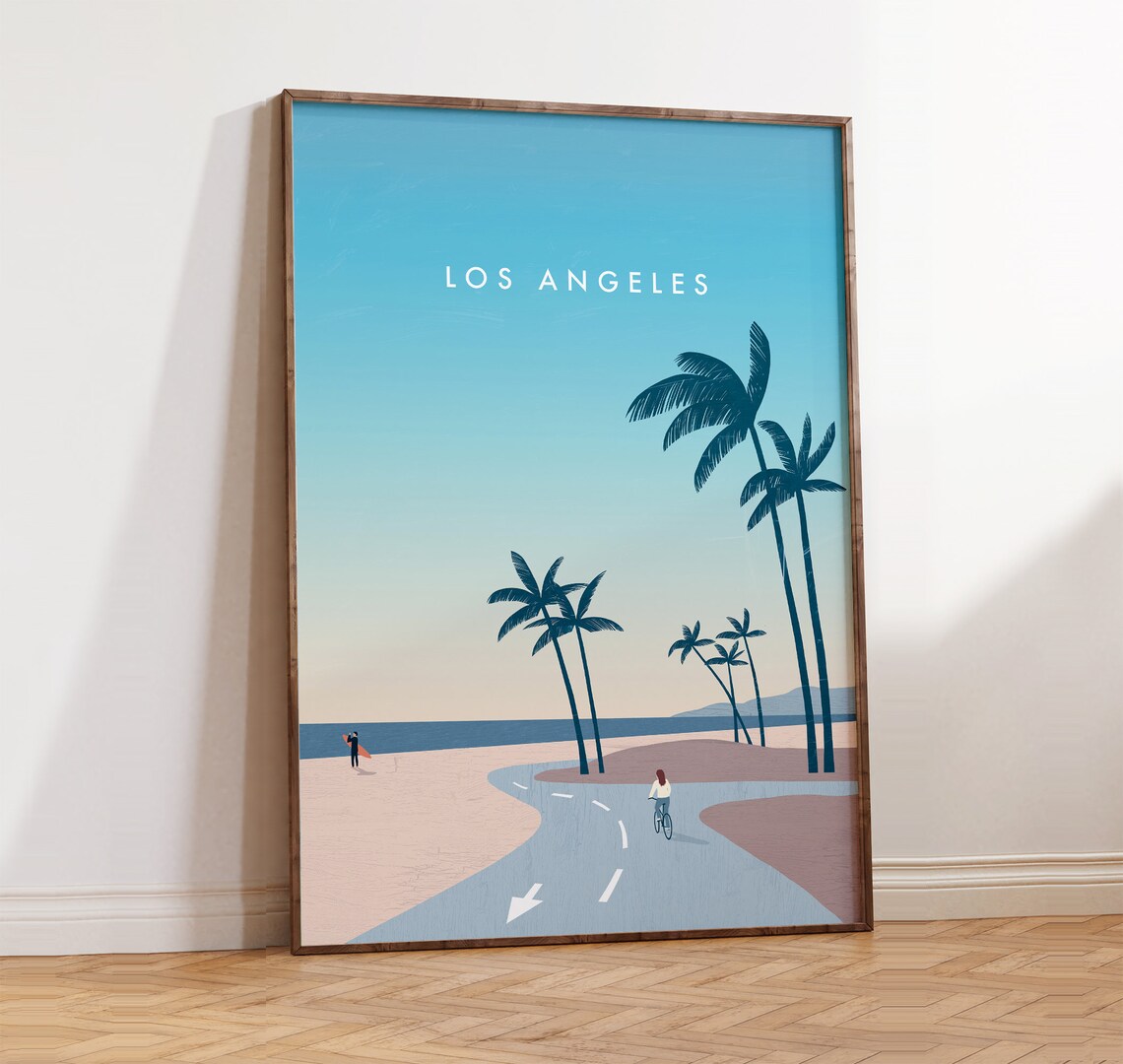 Los Angeles California Travel Poster Print