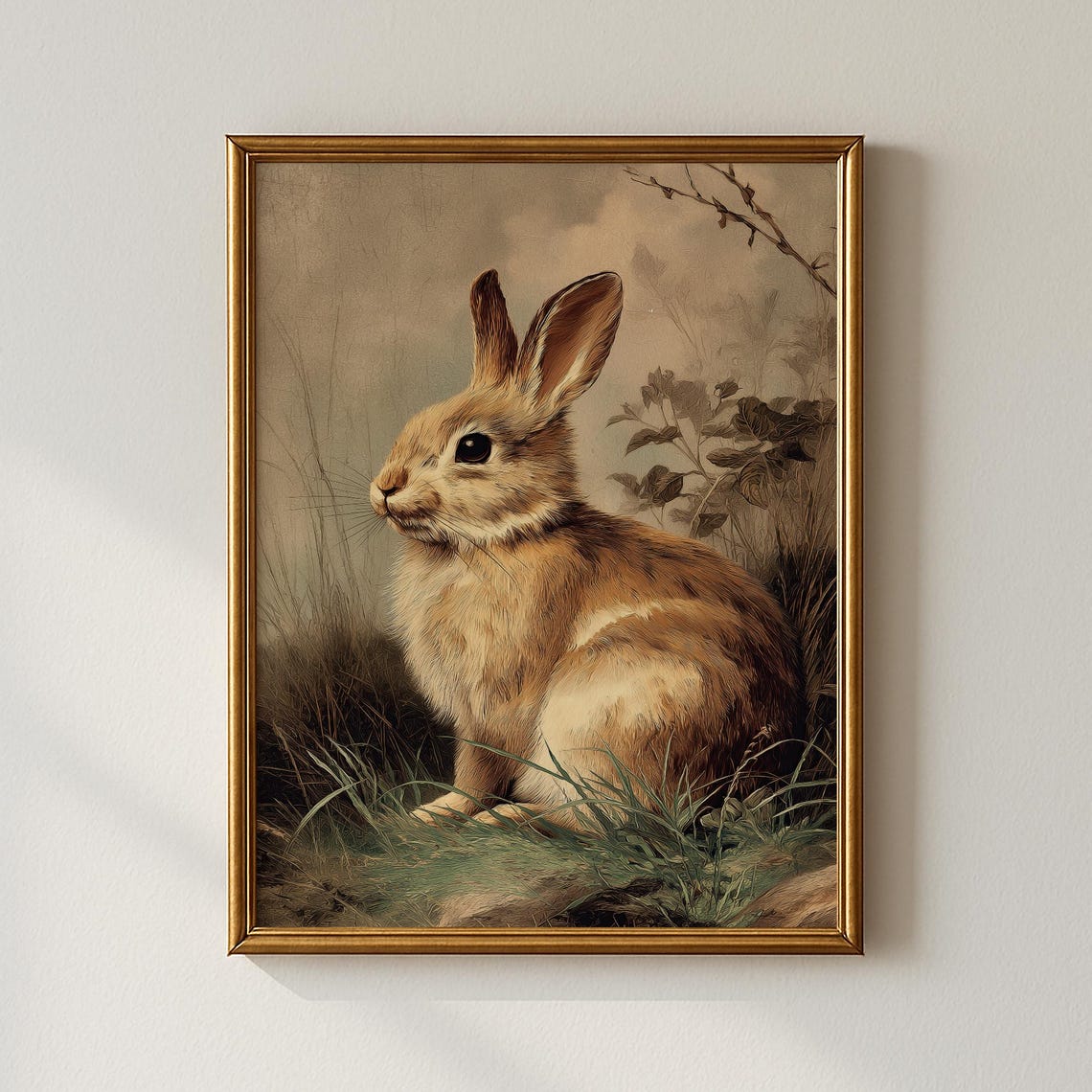 Vintage Rabbit Print Animal Wall Art Gallery Collected Prints Cpp510