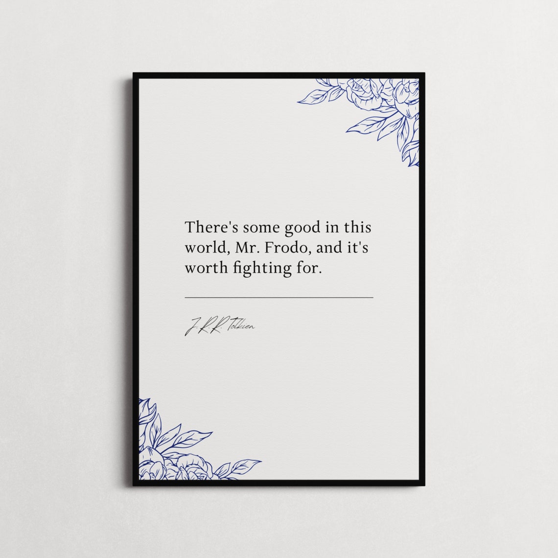 Jrr Tolkien There Is Some Good In This World The Two Towers Quote Print Wall Dcor - Image 3