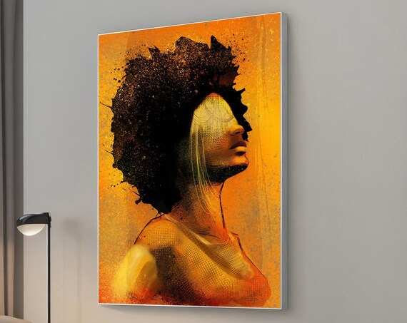 Woman Canvas Painting Modern Art Fashion Wall Decor Stylish