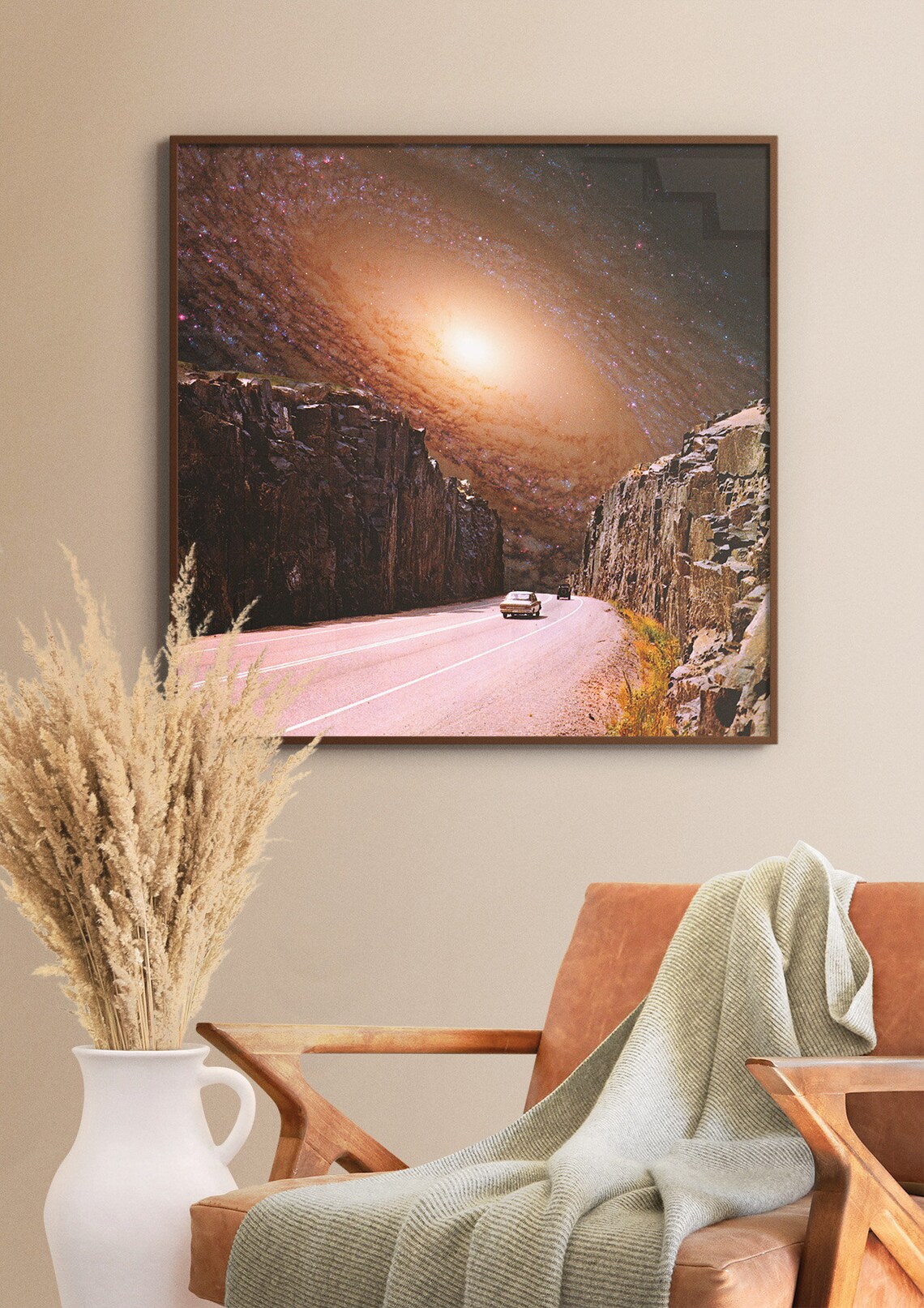 Intergalactic Highway Retro Futurism Art Print - Image 2