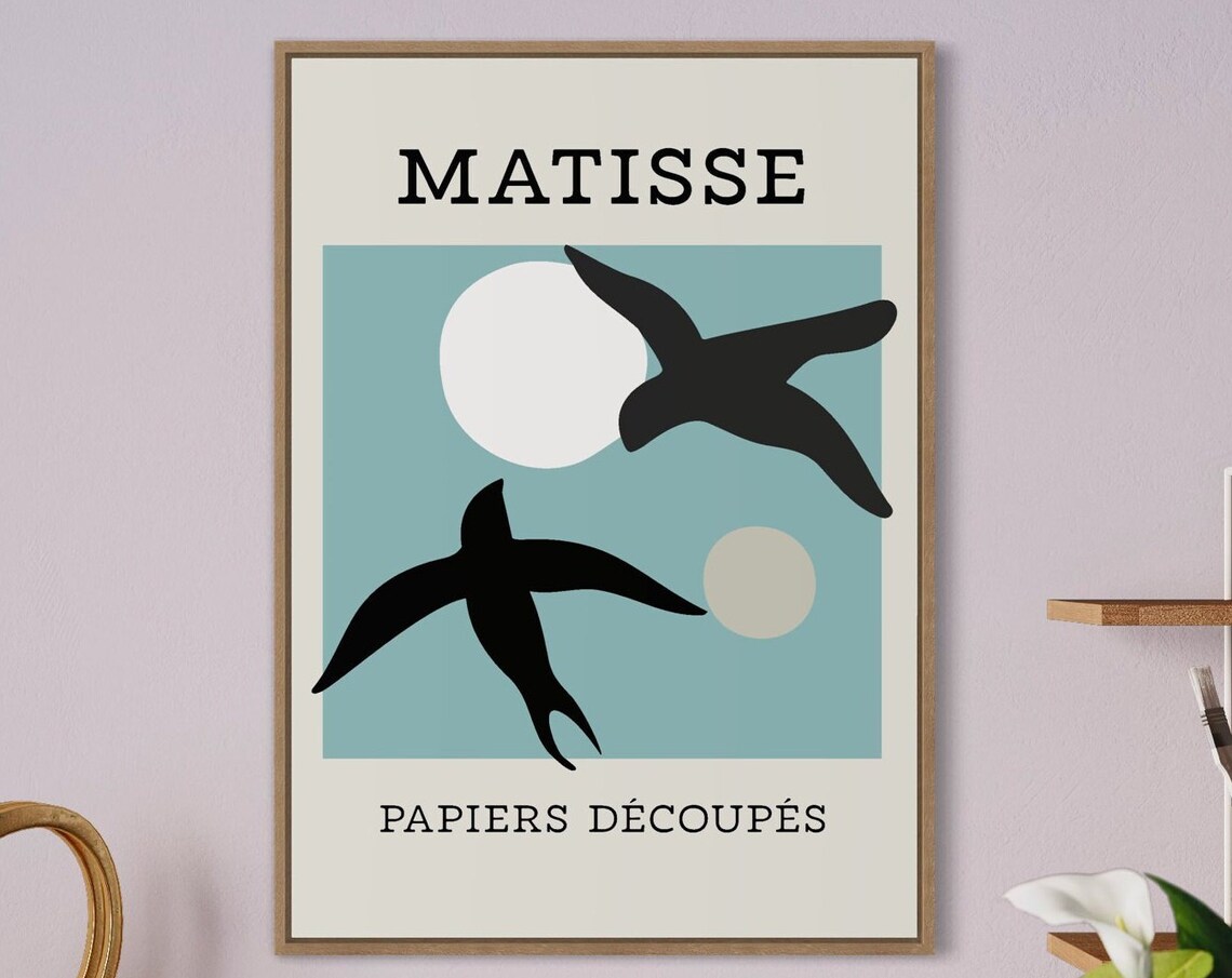 Matisse Exhibition Print, Minimalist Vintage Wall Art