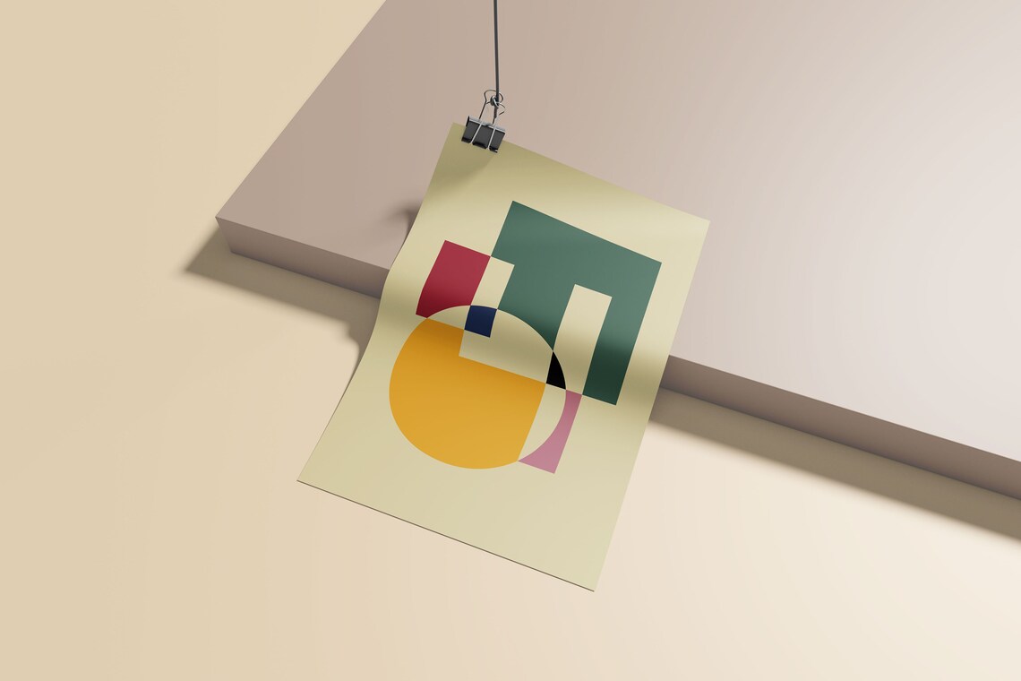 Bauhaus Vintage Museum Poster, Geometric Art Print - Image 4