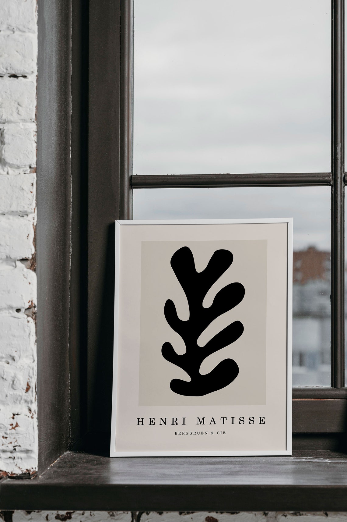 Henri Matisse Black Cutout Frond Bold Neutral Minimalist Poster - Image 4