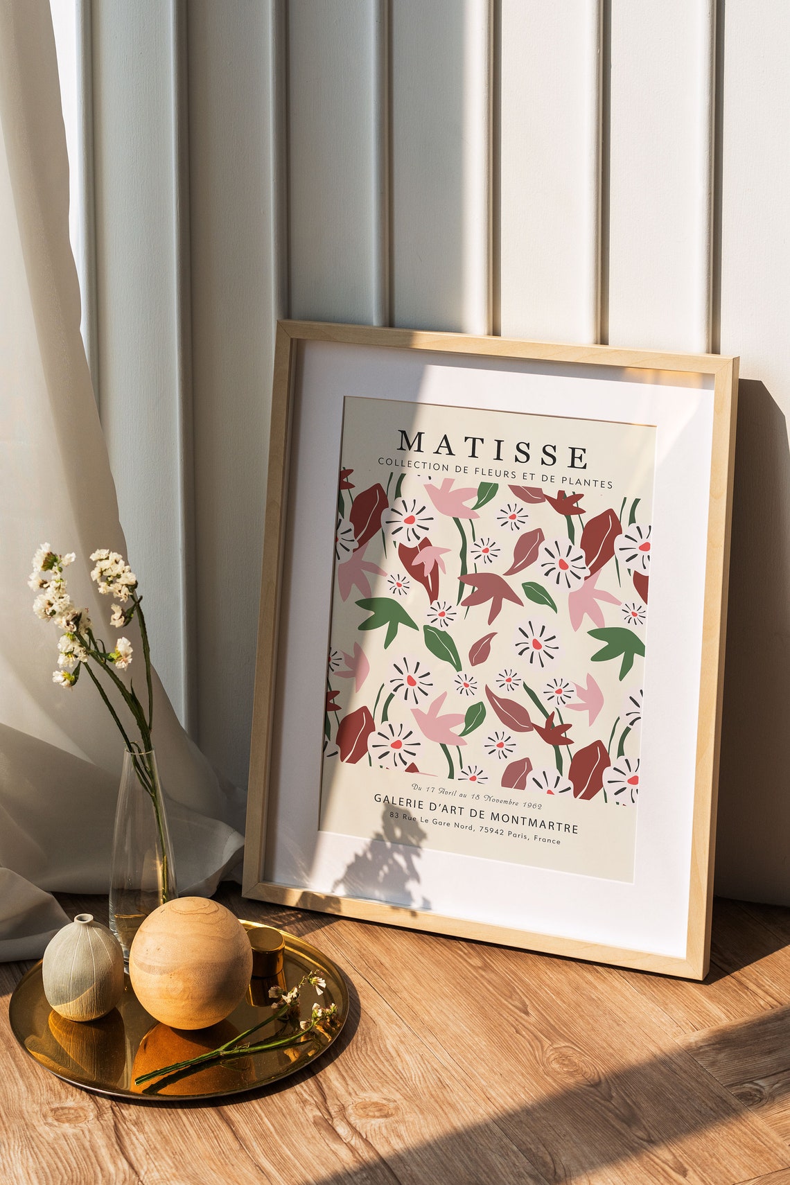Matisse Wildflower Meadow Pink Blossom Botanical Gallery Print - Image 4